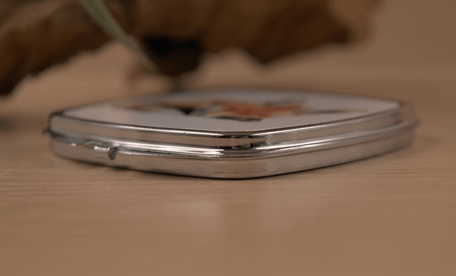 Sleeping Fox Cub Compact Mirror – Adorable & Woodland-Inspired Handbag Essential
