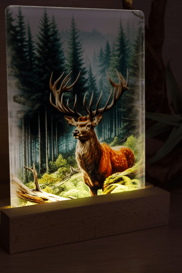 LED USB Lamp – Majestic Woodland Stag 