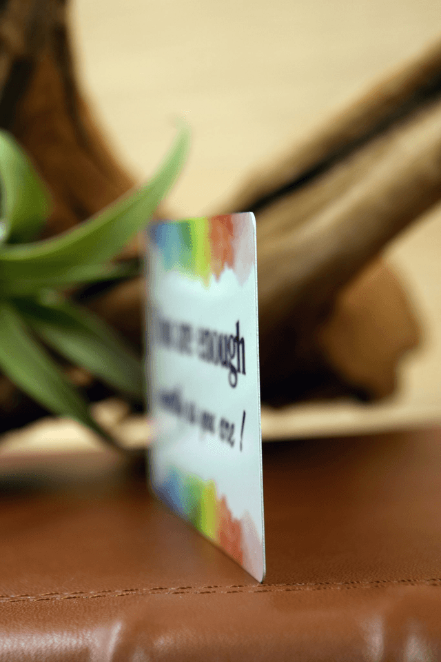 You Are Enough – Aluminium Wallet Card