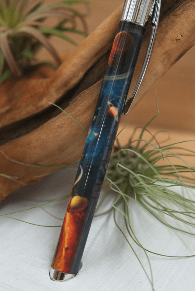 Cosmic Galaxy Aluminium Pen – Celestial Starry Stationery Gift