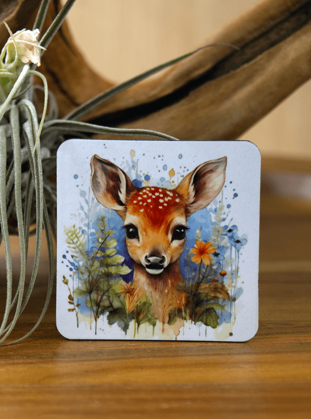 Magnet: Cute Deer Among Spring Foliage