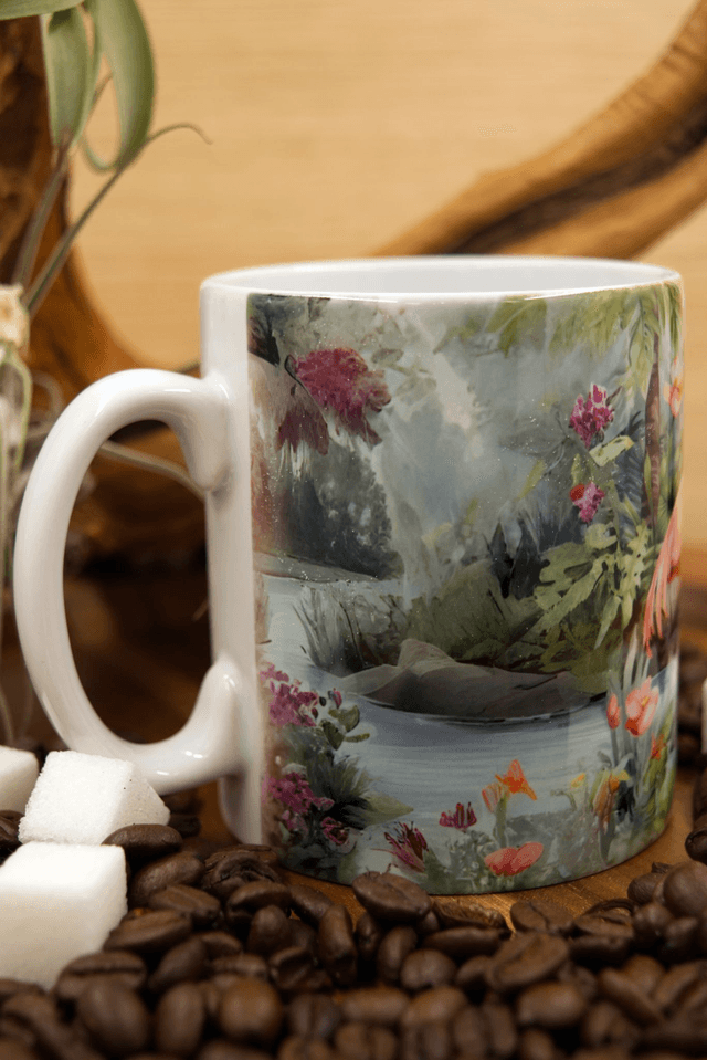 Mug – Flamingos by Tropical Riverbed Design