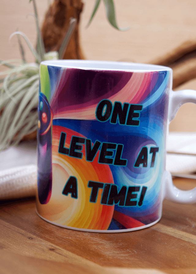 Mug: Bright & Colourful Game Controller Design – “Saving the World One Level at a Time