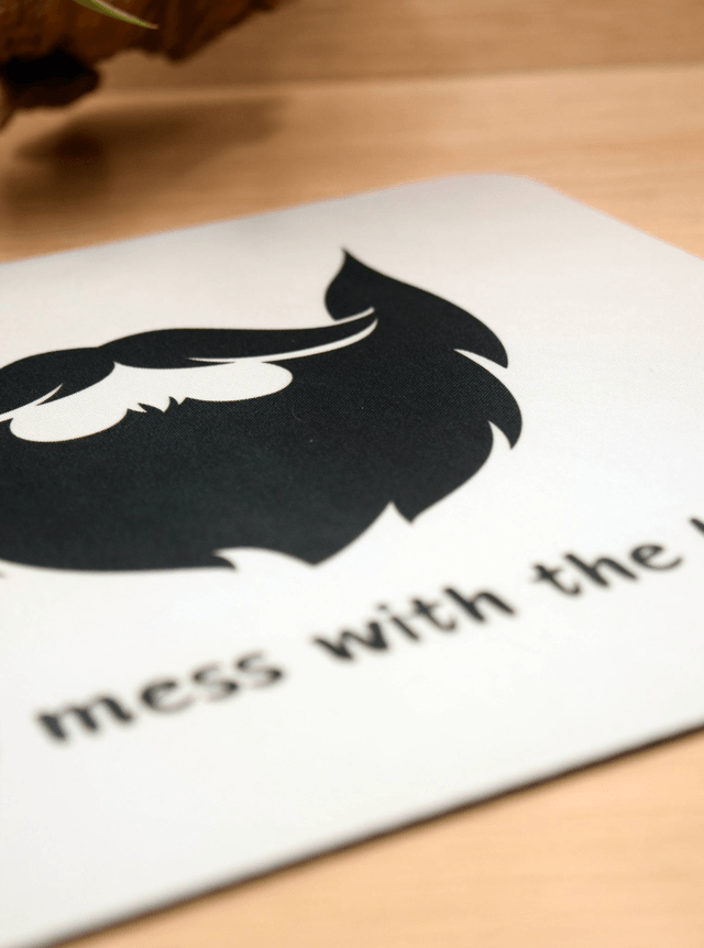 Don't Mess with the Beard Mouse Mat – Anti-Slip & Smooth Surface