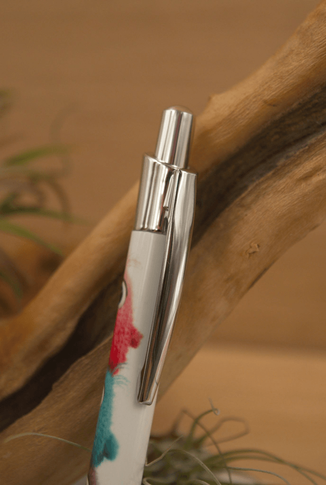 Cute Bird Stack Aluminium Pen – Quirky Colourful Stationery Gift