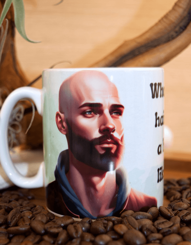 Mug – Who Needs Hair with a Beard Like This Design
