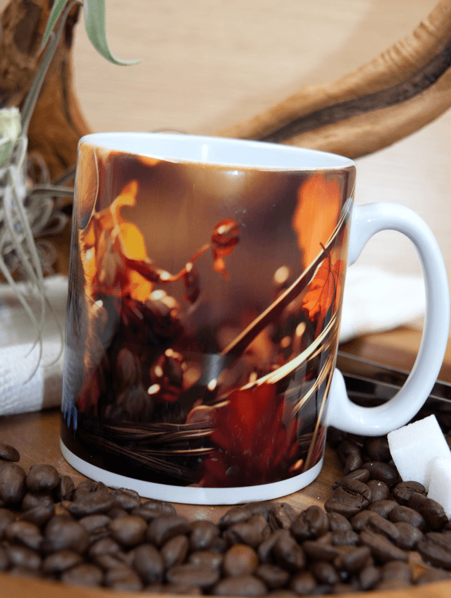 Mug – Field Mouse with Autumn Foliage Design