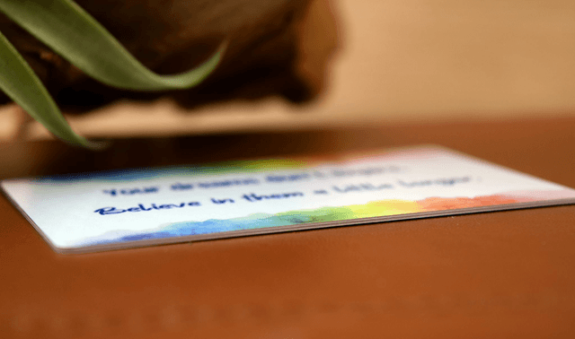 Your Dreams Don’t Expire – Aluminium Wallet Card