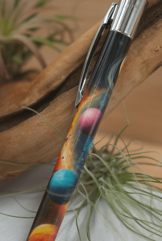 Cosmic Galaxy Aluminium Pen – Celestial Starry Stationery Gift