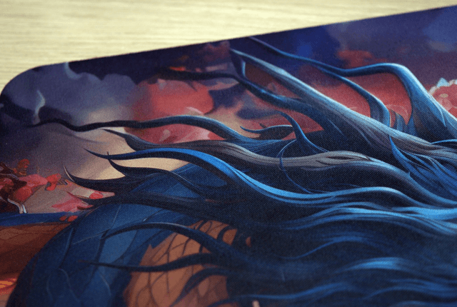 Dragon Rising from the Waves Mouse Mat – Anti-Slip & Smooth Surface