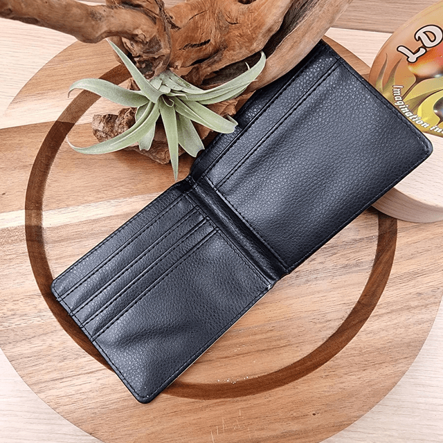 Customisable “Bank Of Dad” Faux Leather Wallet – Personalised Gift for Father’s Day & Birthdays