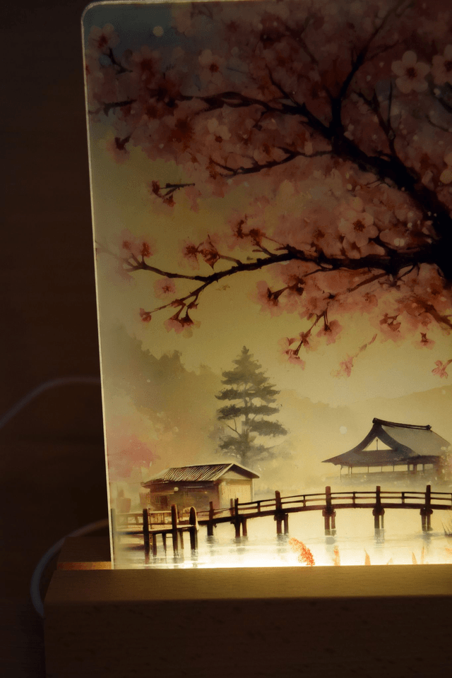 LED USB Lamp – Peaceful Oriental Blossom 