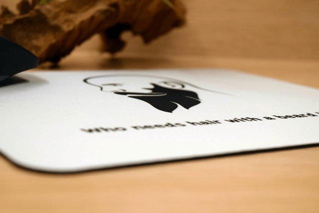 Who Needs Hair with a Beard Like This" Mouse Mat – Anti-Slip & Smooth Surface