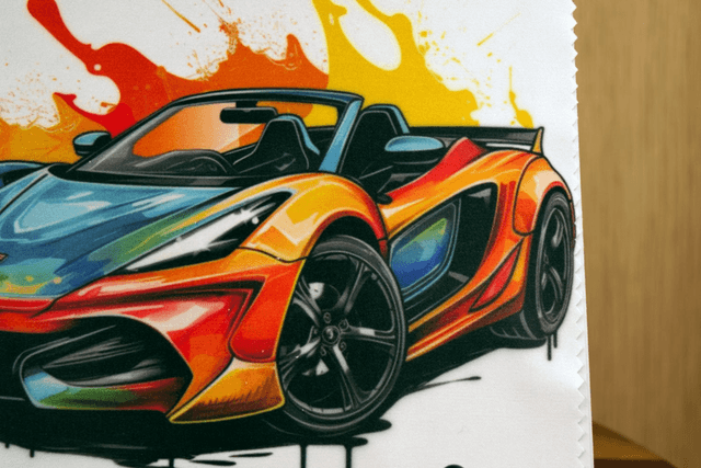 Cleaning Cloth: Multi-Coloured Sports Car Microfibre Cloth for Glasses, Screens & More