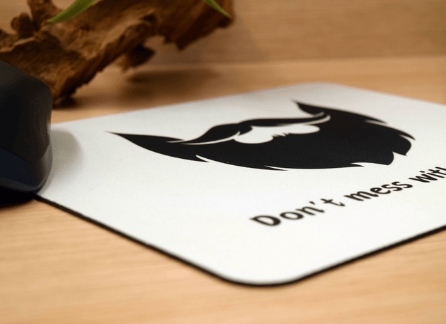 Don't Mess with the Beard Mouse Mat – Anti-Slip & Smooth Surface