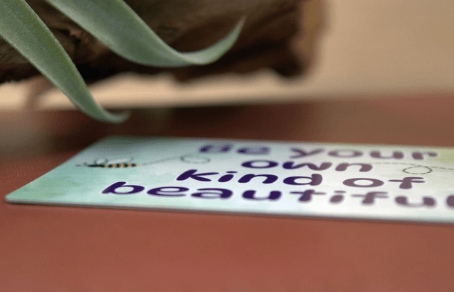 Be Your Own Kind of Beautiful – Aluminium Wallet Card 