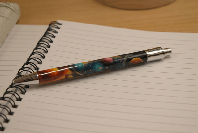 Cosmic Galaxy Aluminium Pen – Celestial Starry Stationery Gift