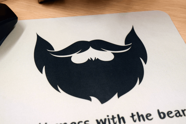 Don't Mess with the Beard Mouse Mat – Anti-Slip & Smooth Surface