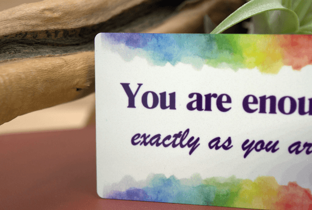 You Are Enough – Aluminium Wallet Card