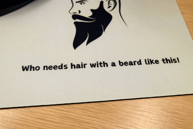 Who Needs Hair with a Beard Like This" Mouse Mat – Anti-Slip & Smooth Surface