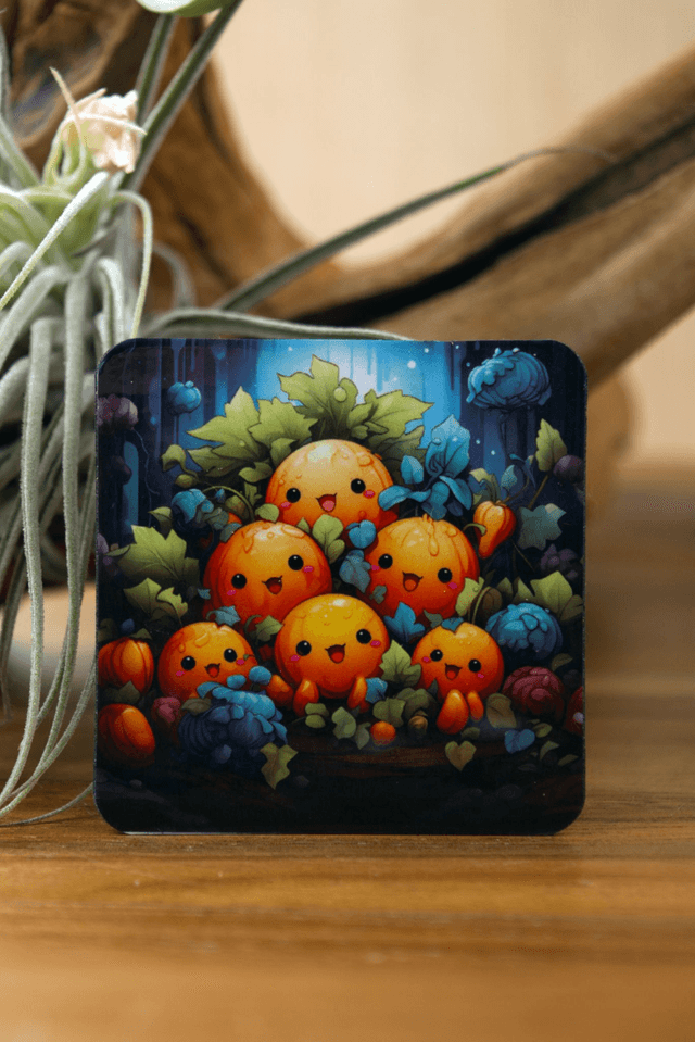 Magnet: Kawaii Pumpkin Style Veggie Friends