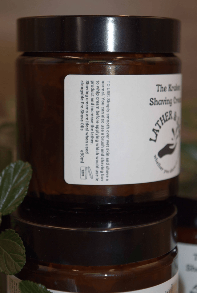 Shave Cream: The Kraken  with Patchouli and Peppermint Essential Oils