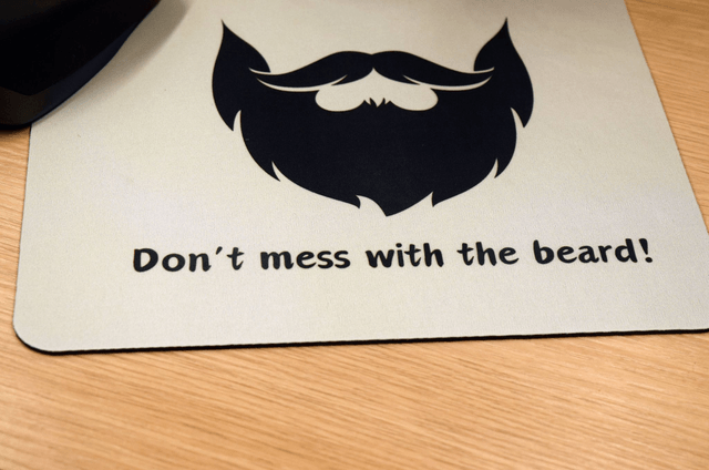 Don't Mess with the Beard Mouse Mat – Anti-Slip & Smooth Surface