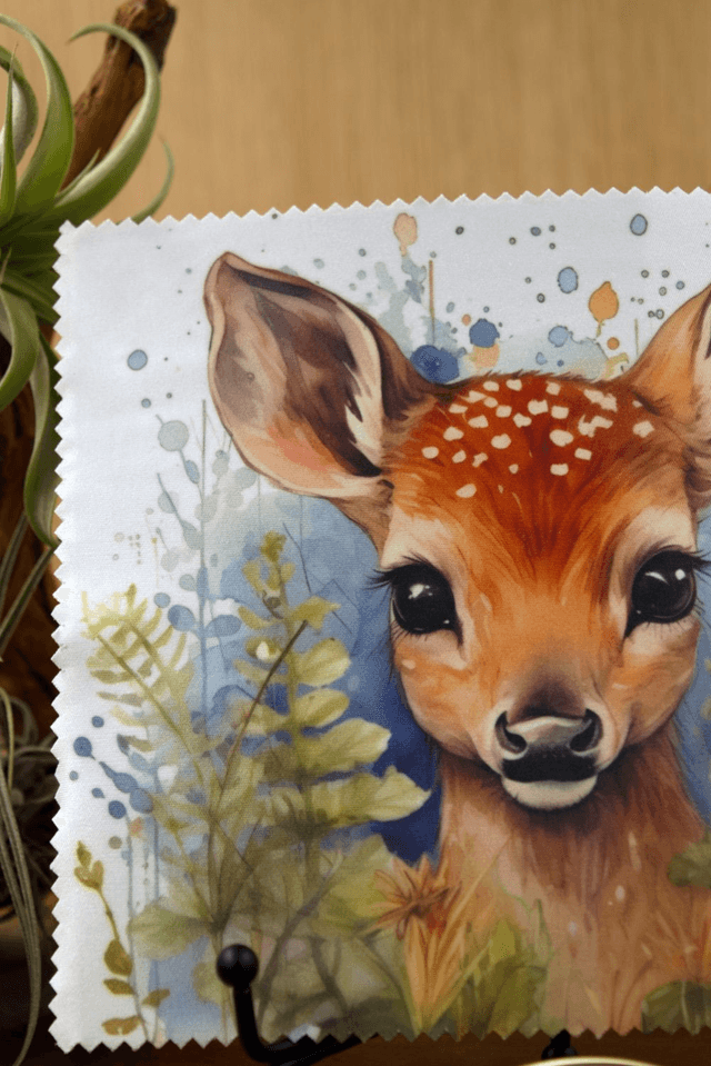 Cleaning Cloth: Adorable Deer Microfibre Cloth for Glasses, Screens & More