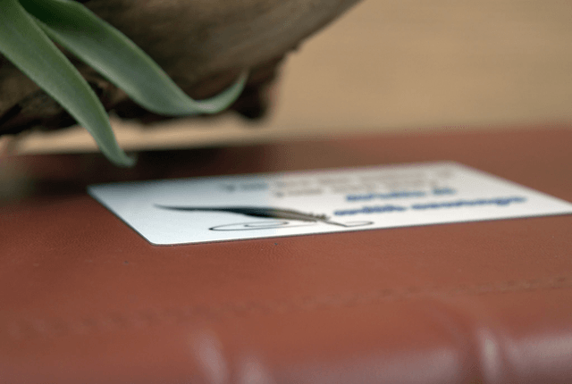You Are the Author – Aluminium Wallet Card 