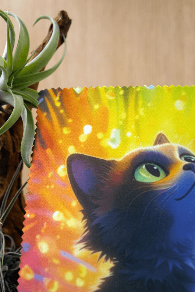Cleaning Cloth: Adorable Kitten Microfibre Cloth for Glasses, Screens & More