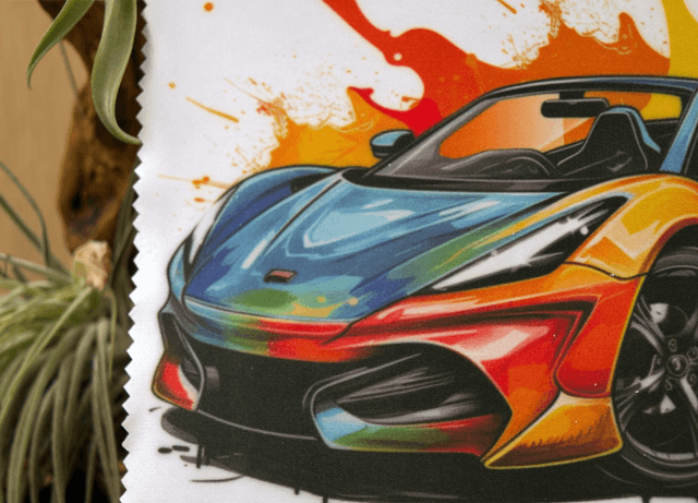 Cleaning Cloth: Multi-Coloured Sports Car Microfibre Cloth for Glasses, Screens & More
