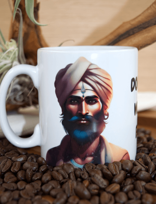 Mug – Don’t Mess with the Beard Design featuring a Man in a Turban