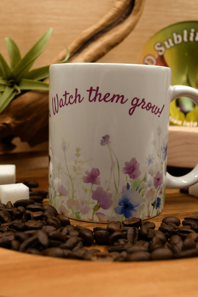 Teach them, Help them, Watch them grow – Wildflower Ceramic Mug