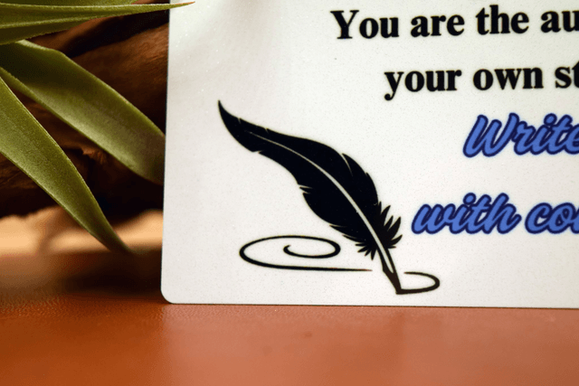 You Are the Author – Aluminium Wallet Card 