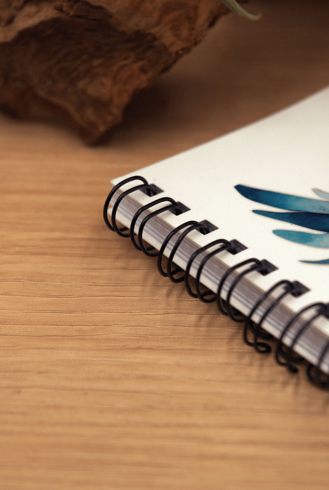 A5 Spiral Notebook – You Are Smart, Kind, Strong – Blue Feather Motivational Design