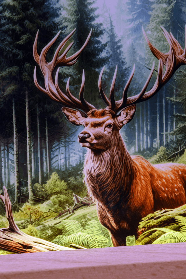 LED USB Lamp – Majestic Woodland Stag 