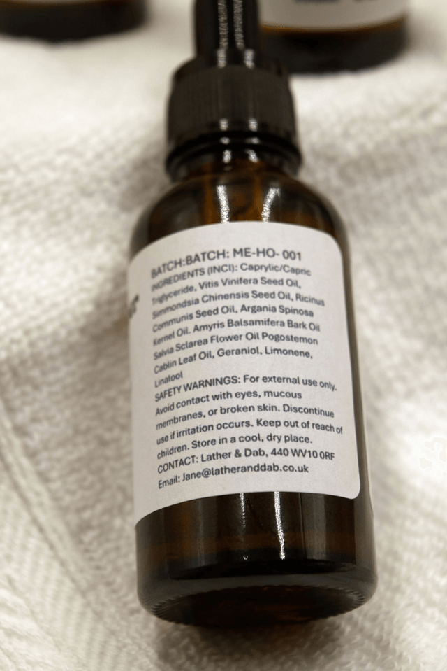 Mystic Ember Hair Oil – A warm touch of smoothness and strength (Amyris, Clary Sage & Patchouli)