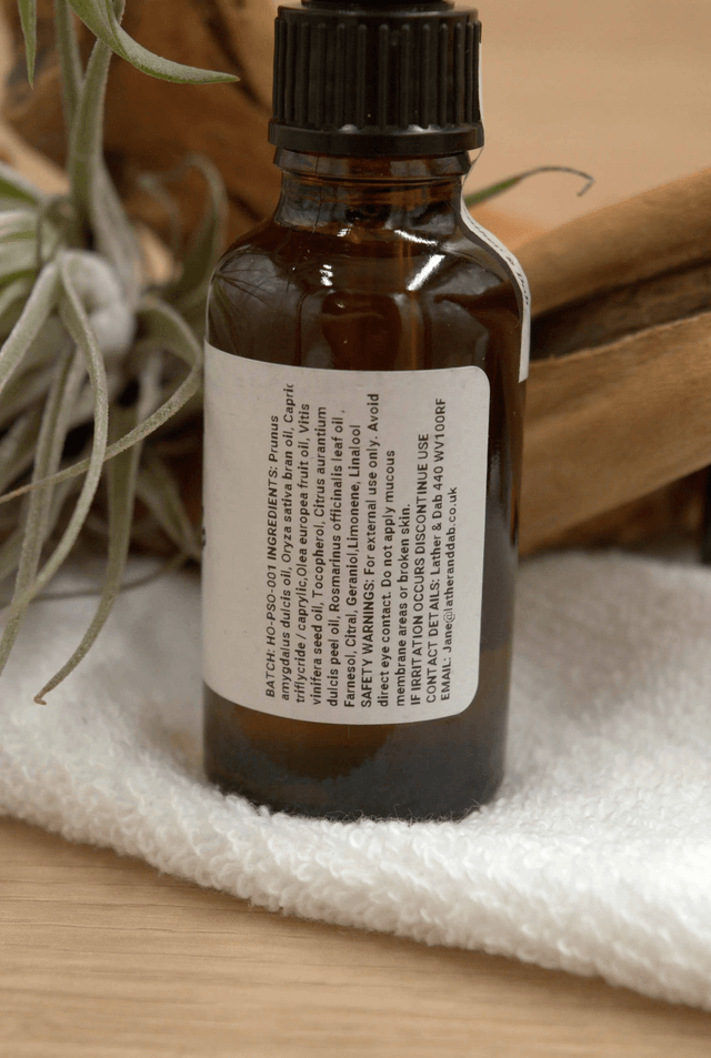 Pre Shave Oil: The Hornet – Uplifting Sweet Orange and Refreshing Rosemary Aromas