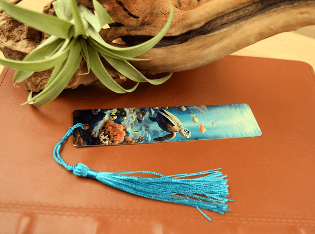  Tranquil Ocean – Sea Turtle & Coral Reef Bookmark 