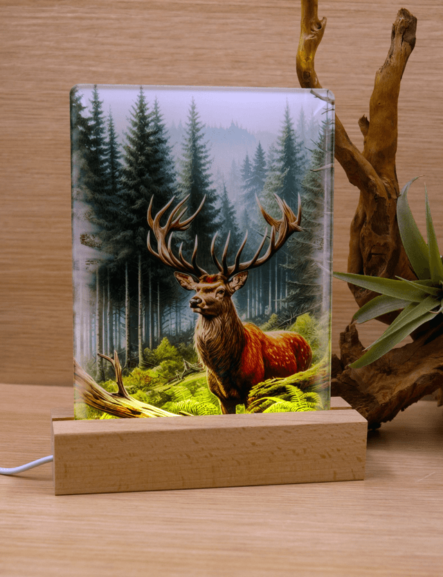 LED USB Lamp – Majestic Woodland Stag 