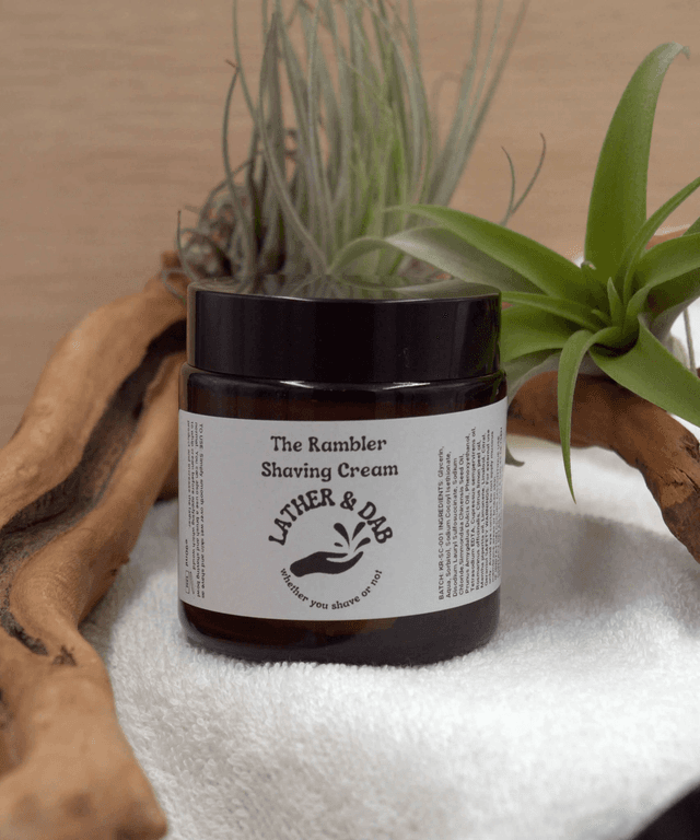 Shave Cream: The Rambler with Cypress, Rosemary, Lemon, and Peppermint Essential Oils