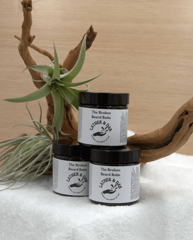 Beard Balm: The Kraken with Earthy Patchouli & Refreshing Peppermint – Handmade Grooming Essential