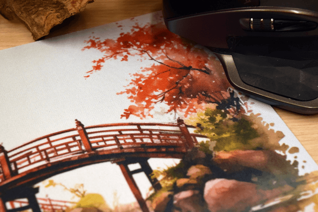 Serene Japanese Garden Mouse Mat – Anti-Slip & Smooth Surface