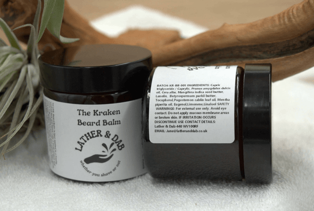 Beard Balm: The Kraken with Earthy Patchouli & Refreshing Peppermint – Handmade Grooming Essential